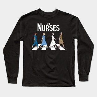 Retro Nurse Gifts Nurse Week Gifts Womens Funny Nurse Long Sleeve T-Shirt